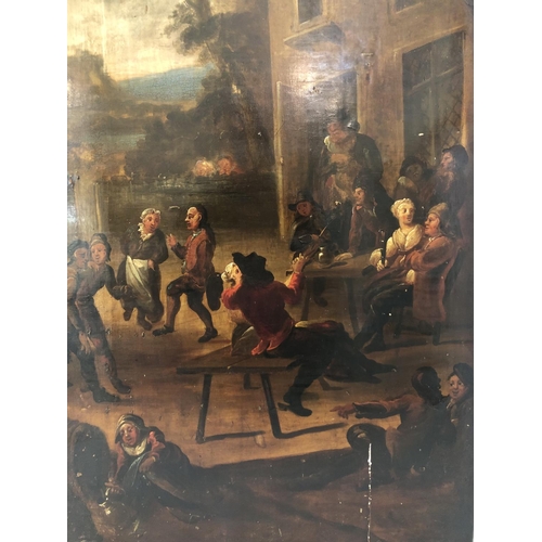 9 - (Dutch School, c.17th Century) - Genre Painting of A Tavern Scene, oil on panel, unsigned, 81.7 x 45... 
