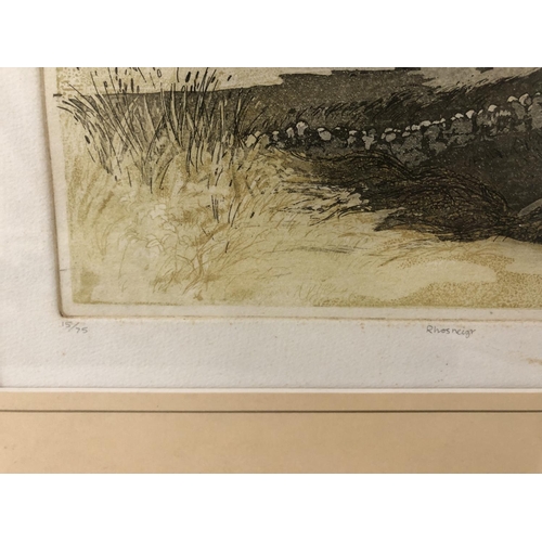 93 - Keith Andrew (b.1947) - 'Rhosneigr', limited edition etching and aquatint (15/75), 19 x 30 cm, mount... 