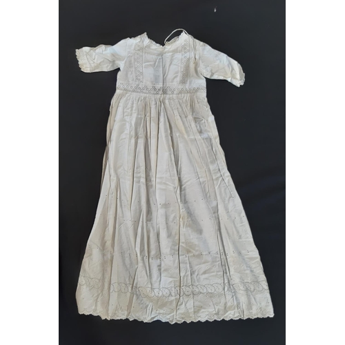 1813 - Early 20th century textile collection including 7 baby gowns of which 2 are hand stitched silk and 2... 