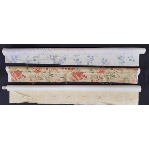 1816 - 7 part rolls of good quality upholstery fabric including Sanderson 'Olivia' and Busby 'Eglantine' an... 