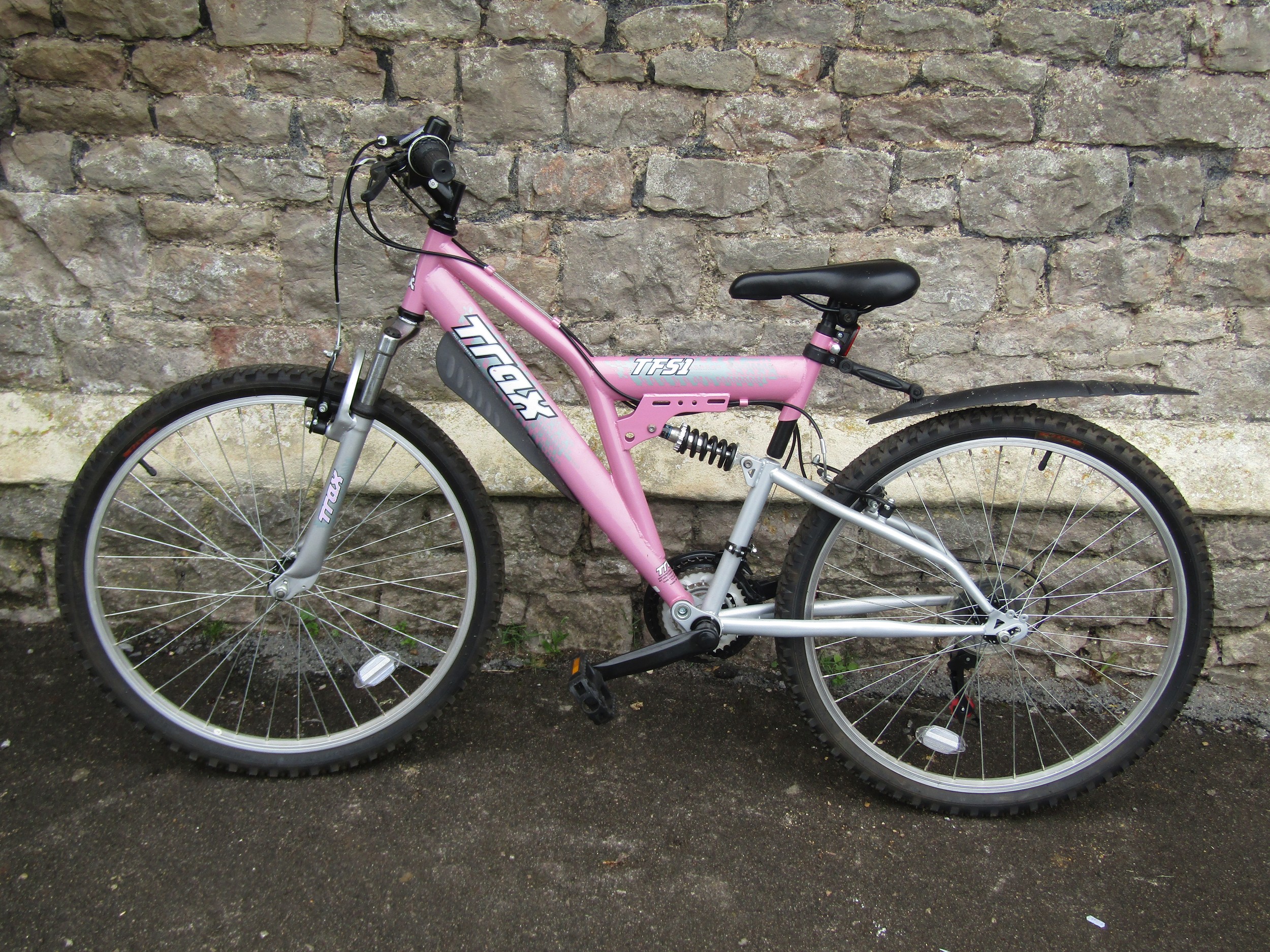 Trax mountain bike best sale pink