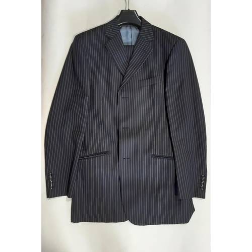 1828 - A collection of men's clothing including cream striped jacket by Hackett size 40S, a grey 100% wool ... 