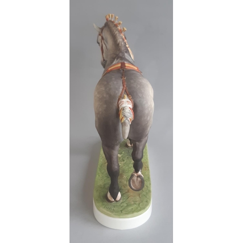 1148 - Limited Edition Royal Worcester Percheron Stallion 343/500 modelled by Doris Lindner 1965 with certi... 