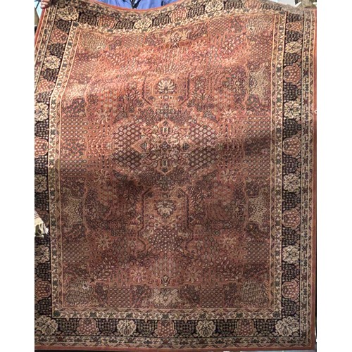 2759 - A Middle Eastern Persian Tree of Life type machine made carpet 237cm x 171cm approx, and a smaller M... 