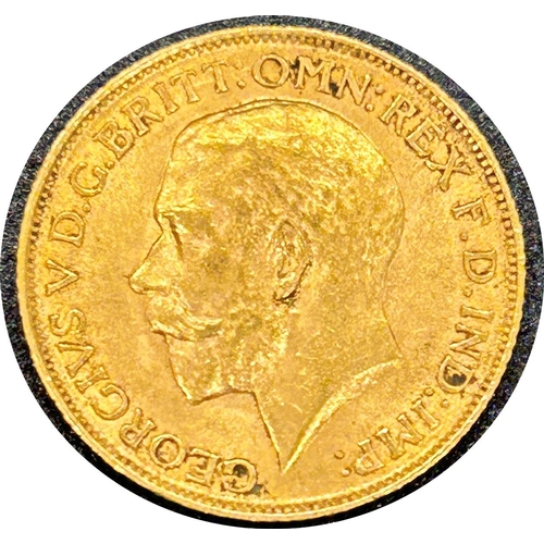 1806 - George V gold sovereign dated 1912, circulated