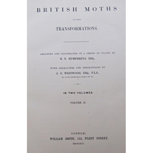 205 - British Butterflies & Their Transformations together with two volumes of British Moths & Their Trans... 