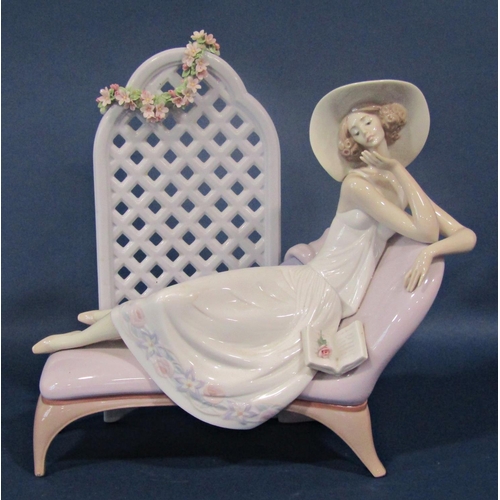 1017 - A Lladro figure decorated by Angeles Cabo, 2717, entitled Garden of Dreams, retired 1994, (especiall... 