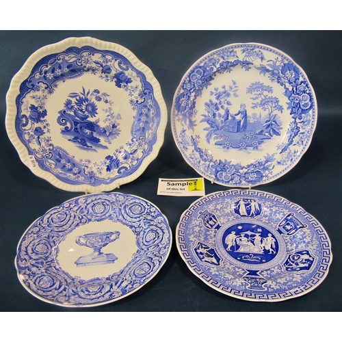 1023 - Miscellaneous 19th century and later ceramics including a Royal Worcester hand painted plate with fr... 
