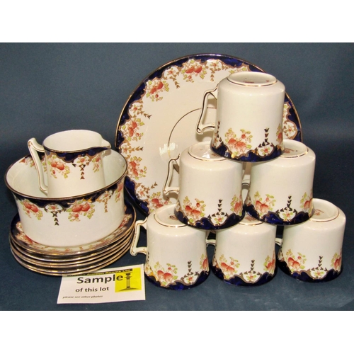 1053 - A Wedgwood Summer bouquet pattern series of coffee wares and a further Baronial pattern tea set with... 