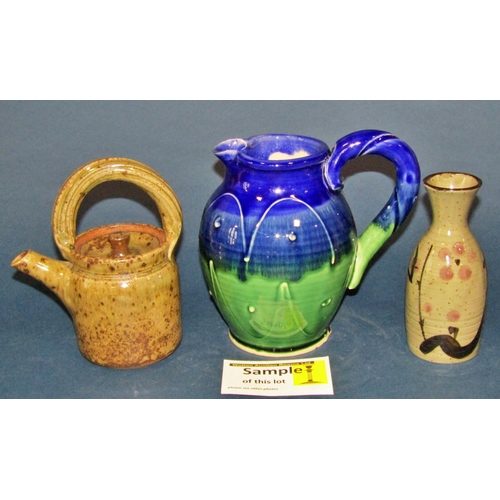 1159 - A large collection of studio pottery ware by Steven Marr, Pierre Brayford, Robert Tinnyynt and other... 