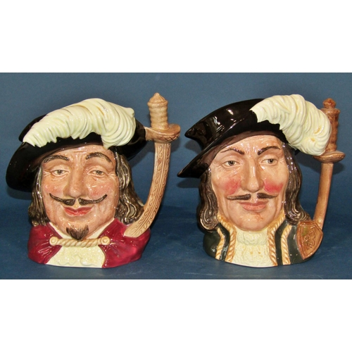 1187 - Thirteen Royal Doulton Character jugs, Long John Silver, Old Charlie, Sancho Panca, Dick Turpin, Gra... 