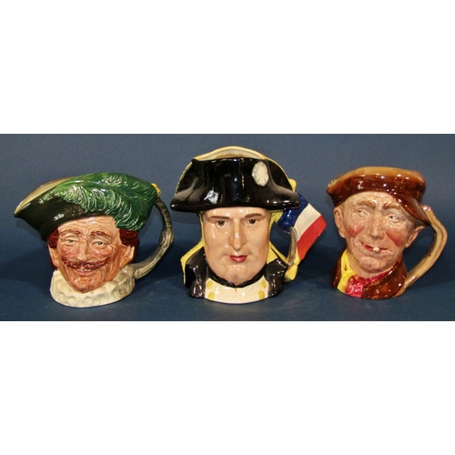 1187 - Thirteen Royal Doulton Character jugs, Long John Silver, Old Charlie, Sancho Panca, Dick Turpin, Gra... 