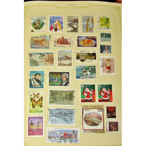 261 - Simplex album, one containing stamps mid 20th century and later, worldwide collection mainly mid 20t... 