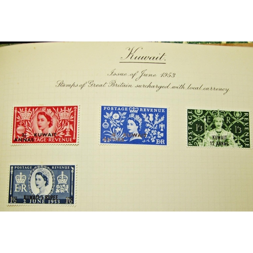 262 - Eleven stamp albums - worldwide interest including an album containing the colonial and Dominican po... 