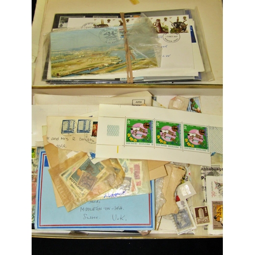 273 - Box folder containing miscellaneous collection of George V, Edward VIII and other stamps, some unsor... 