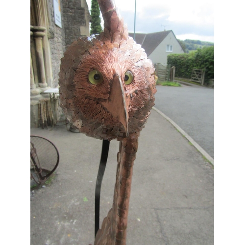 2085 - Life-size representation of a Red Kite in flight.  It is made of carved mahogany overlaid with coppe... 