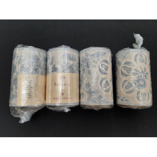 541 - 16 unopened rolls of wall paper by Mulberry, all 'Swedish Flower' (blue) design, 1990's with sample ... 