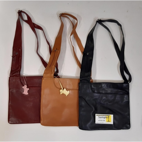 548 - Collection of 10 handbags including 3 leather bags by Radley, 3 Kipling hand bags (unused with tags)... 