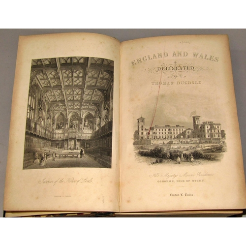 162 - British Topography - Mainly 19th century including Curiosities of Great Britain with steel engraving... 