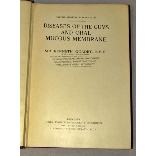 168 - Dentistry Interest - Diseases of the Gums by Goadby, 1923, Dental Surgery 1919, etc, 7 volumes