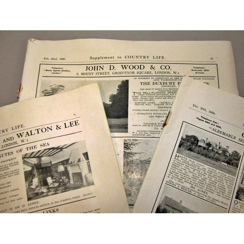 176 - Five folio books contains copies of Country Life for 1930