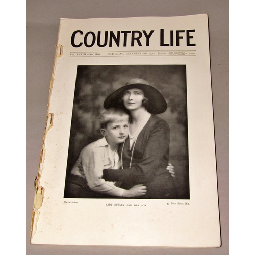 176 - Five folio books contains copies of Country Life for 1930