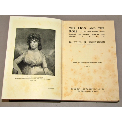 178 - Mixed Interest - Barclay's Dictionary for 1833, The Lion and the Rose by Ethel Richardson, two volum... 