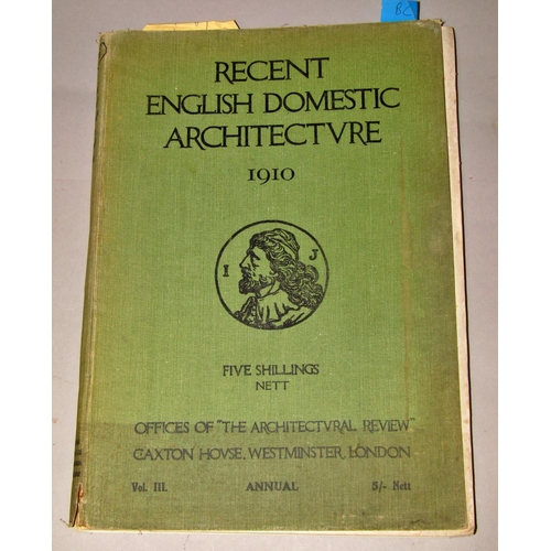 183 - Architectural Interest - recent domestic architecture 1908-1911, The Making of Urban America by Reps... 