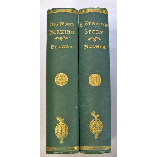 190 - Sir Edward Bulwer Lytton, 22 volumes, globe edition blue and gilt cloth bindings