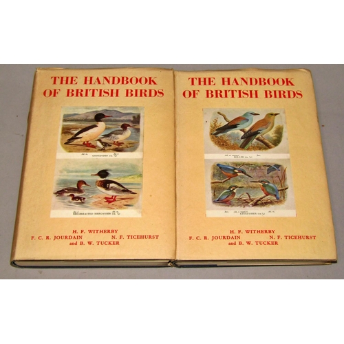 216 - The Handbook of British Birds, 5 volumes, 5th impression, with dust wrappers, together with Birds of... 