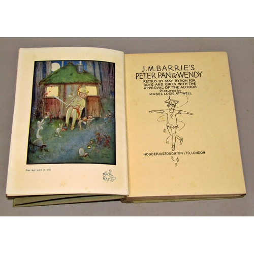 225 - Mixed Interest - The Golden Age, by Kenneth Grahame, illustrated by RJE Moony, Peter Pan and Wendy, ... 