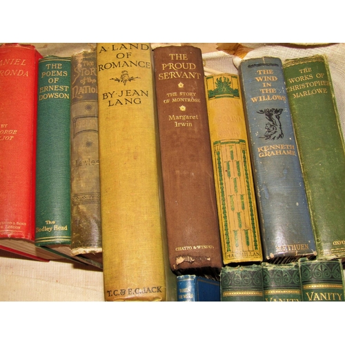 238 - Mixed Interest - two suitcases including works by Thackeray, WB Yeats, number of classics, Origin of... 