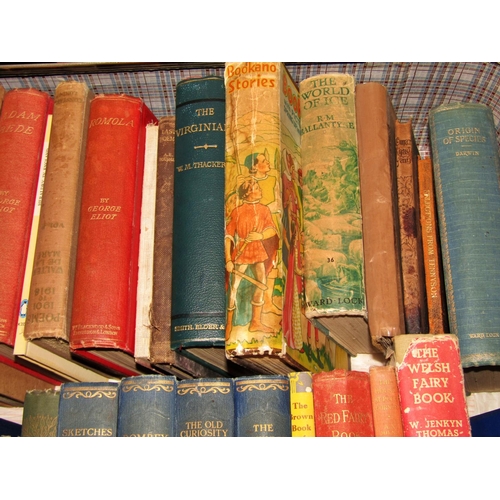 238 - Mixed Interest - two suitcases including works by Thackeray, WB Yeats, number of classics, Origin of... 