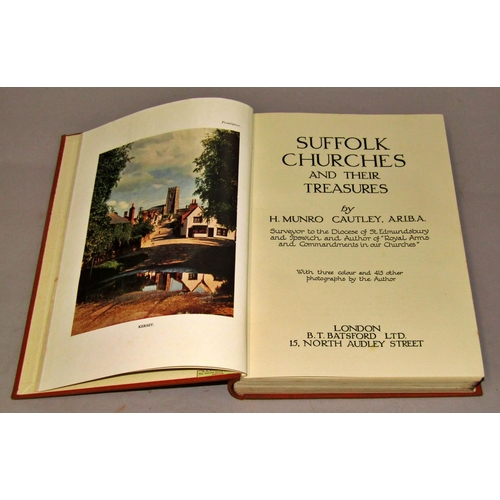 243 - Ecclesiastical Architecture - including great church towers of England by Allen, Suffolk Churches by... 