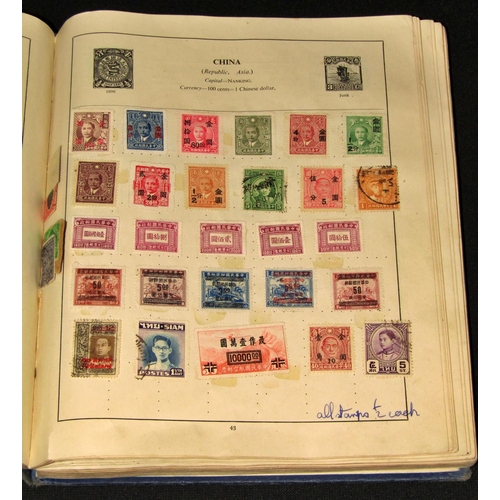 270 - The Strand stamp album containing a worldwide collection of stamps mainly George VI and later