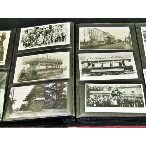 277 - Approx 260 photographic illustrations of trams, depicting vehicles on route, in accidents, etc