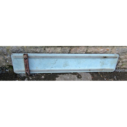 2081 - A reclaimed cast alloy sign, Orchard Road, 122cm x 24cm