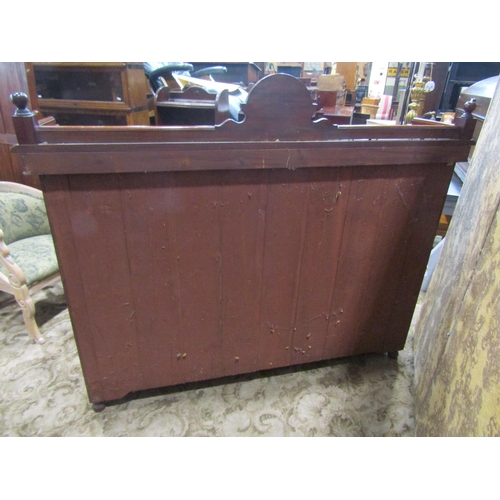 2177 - A late Victorian/Edwardian mahogany freestanding bookcase/side cabinet enclosed by a pair of rectang... 