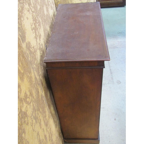 2213 - A small Victorian rosewood side cupboard with glazed panelled door 62 cm wide