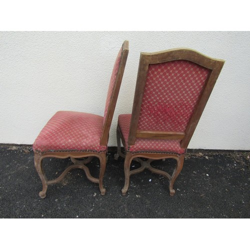 2507 - A set of six spindle back dining chairs (four with rush seats) together with a further set of six 19... 