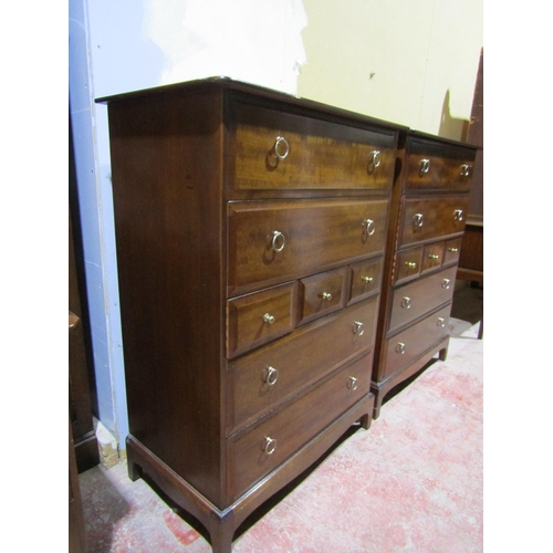 2459 - a pair of Stag chest of drawers fitted with a multi arrangement of drawers