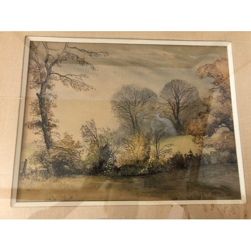 133 - Two framed 20th Century watercolours, to include: Montague Webb (act.1950-1975) - 'The Gypsy Encampm... 