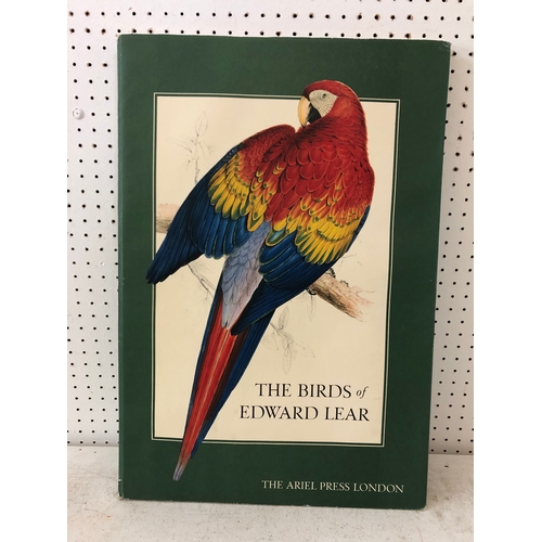 136A - A framed print and book: 'The Birds of Edward Lear' a selection of the 12 finest bird plates of the ... 