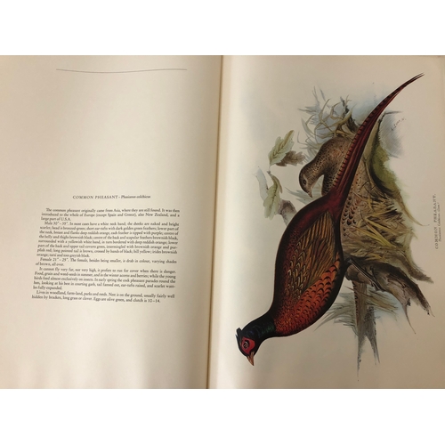 136A - A framed print and book: 'The Birds of Edward Lear' a selection of the 12 finest bird plates of the ... 