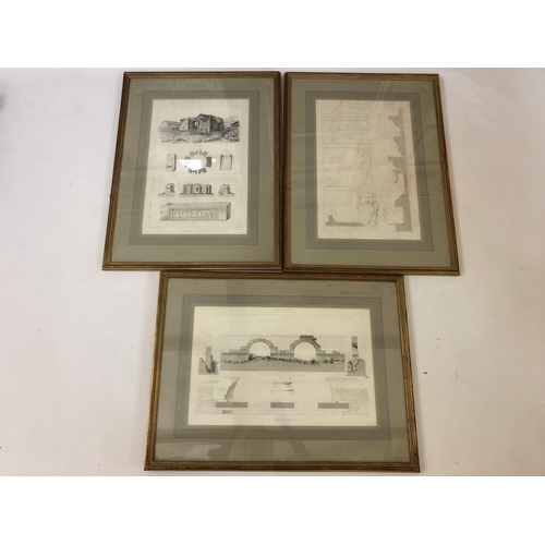 154 - Eight framed prints and a mirror to include: John Furnival (1933-2020) - Three lithographs in colour... 