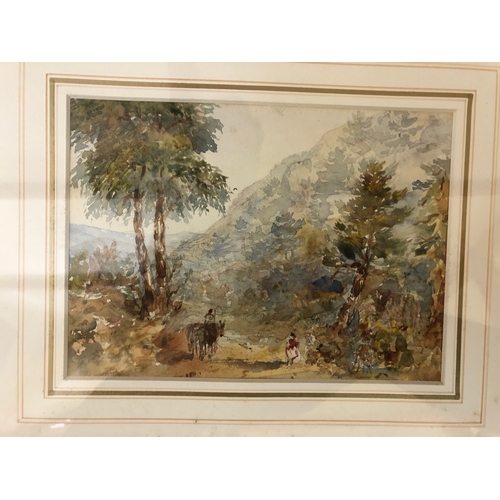 157 - Set of four late 19th-early 20th century watercolours on paper of rural and coastal scene, mostly de... 