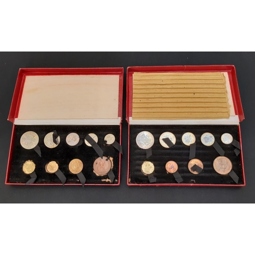 1839 - Cased uncirculated set of George VI currency, half crown to farthing (9 coins), together with a case... 