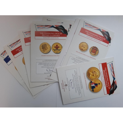 1832 - A collection of Brilliant uncirculated coins together with a collection of 20 cupronickel coinage ac... 