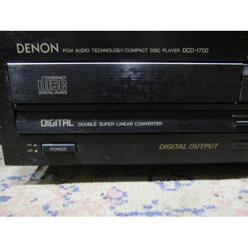 2131 - Three Denon hi-fi separates, stereo tuner TU-260L mark II and two compact disc players DCD 1300 and ... 