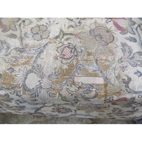 2310 - A near pair of Georgian style wing chairs with Tudor style tapestry upholstery